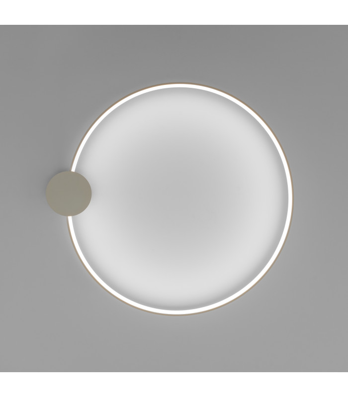 Rio 78cm Integrated LED Semi Flush Ceiling Light Beige 4000K-7