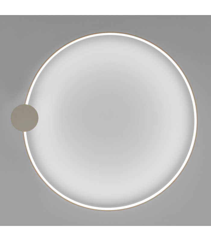 Rio 110cm Integrated LED Semi Flush Ceiling Light Beige 4000K-7