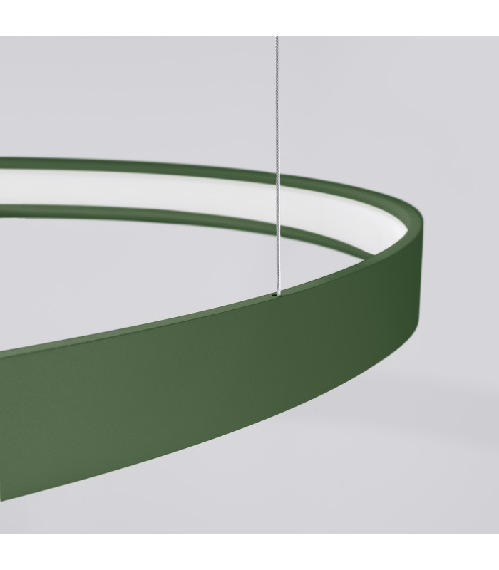Rio 78cm Integrated LED Pendant Ceiling Light Olive Green 3000K-6