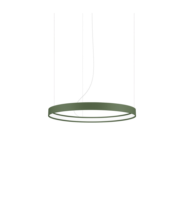 Rio 55cm Integrated LED Pendant Ceiling Light Olive Green 4000K-1