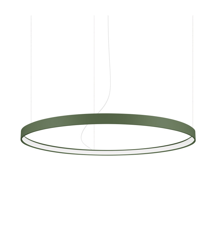 Rio 110cm Integrated LED Pendant Ceiling Light Olive Green 4000K-1