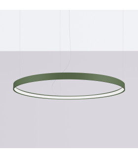 Rio 110cm Integrated LED Pendant Ceiling Light Olive Green 4000K-2