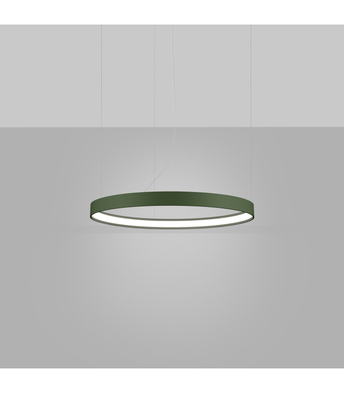 Rio 55cm Integrated LED Pendant Ceiling Light Olive Green 4000K-3