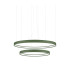 Rio 78cm Twin Ring Integrated LED Pendant Ceiling Light Olive Green 3000K-1