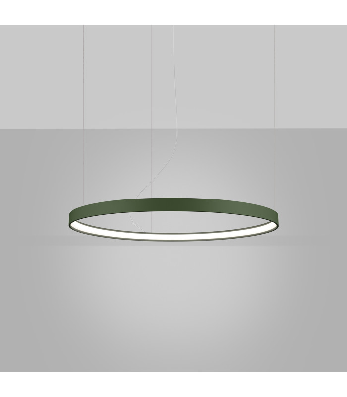 Rio 78cm Integrated LED Pendant Ceiling Light Olive Green 4000K-3