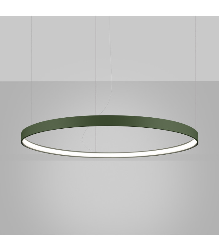 Rio 110cm Integrated LED Pendant Ceiling Light Olive Green 4000K-3
