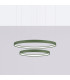 Rio 78cm Twin Ring Integrated LED Pendant Ceiling Light Olive Green 4000K-2