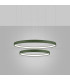 Rio 78cm Twin Ring Integrated LED Pendant Ceiling Light Olive Green 4000K-3