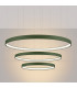 Rio 110cm Triple Ring Integrated LED Pendant Ceiling Light Olive Green 3000K-3