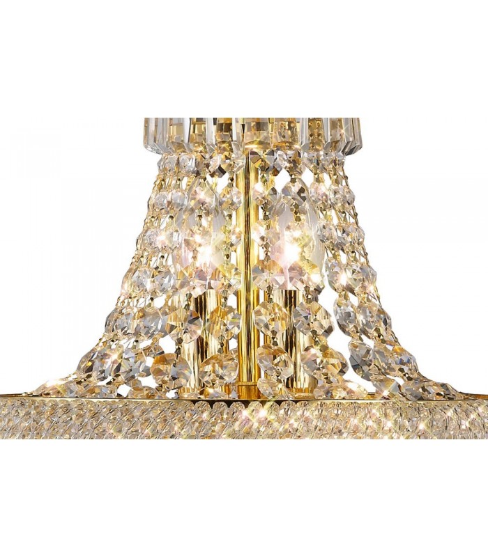 Table Lamp 5 Light French Gold, Crystal - 6