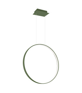 Rio 55cm Verticle Ring Integrated LED Pendant Ceiling Light Olive Green 3000K-1
