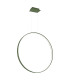 Rio 78cm Verticle Ring Integrated LED Pendant Ceiling Light Olive Green 3000K-1