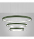 Rio 110cm Triple Ring Integrated LED Pendant Ceiling Light Olive Green 4000K-3