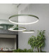 Rio 78cm Twin Ring Integrated LED Pendant Ceiling Light Olive Green 3000K-12