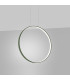 Rio 55cm Verticle Ring Integrated LED Pendant Ceiling Light Olive Green 4000K-3