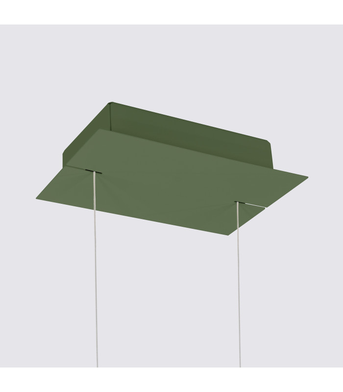 Rio 55cm Verticle Ring Integrated LED Pendant Ceiling Light Olive Green 3000K-8