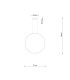 Rio 78cm Verticle Ring Integrated LED Pendant Ceiling Light Olive Green 3000K-9