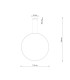 Rio 110cm Verticle Ring Integrated LED Pendant Ceiling Light Olive Green 4000K-9