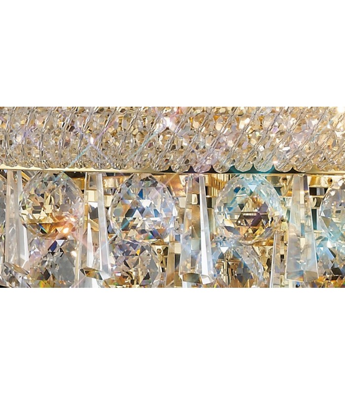 Table Lamp 5 Light French Gold, Crystal - 16