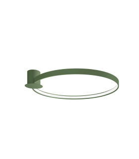 Rio 78cm Integrated LED Semi Flush Ceiling Light Olive Green 3000K-1