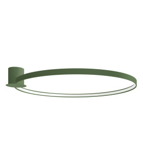 Rio 110cm Integrated LED Semi Flush Ceiling Light Olive Green 3000K-1