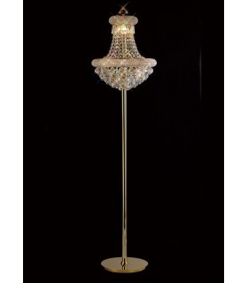Floor Lamp 8 Light French Gold, Crystal - 2