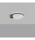 Rio 55cm Integrated LED Semi Flush Ceiling Light Olive Green 4000K-3
