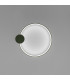 Rio 55cm Integrated LED Semi Flush Ceiling Light Olive Green 4000K-7