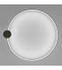 Rio 110cm Integrated LED Semi Flush Ceiling Light Olive Green 4000K-7