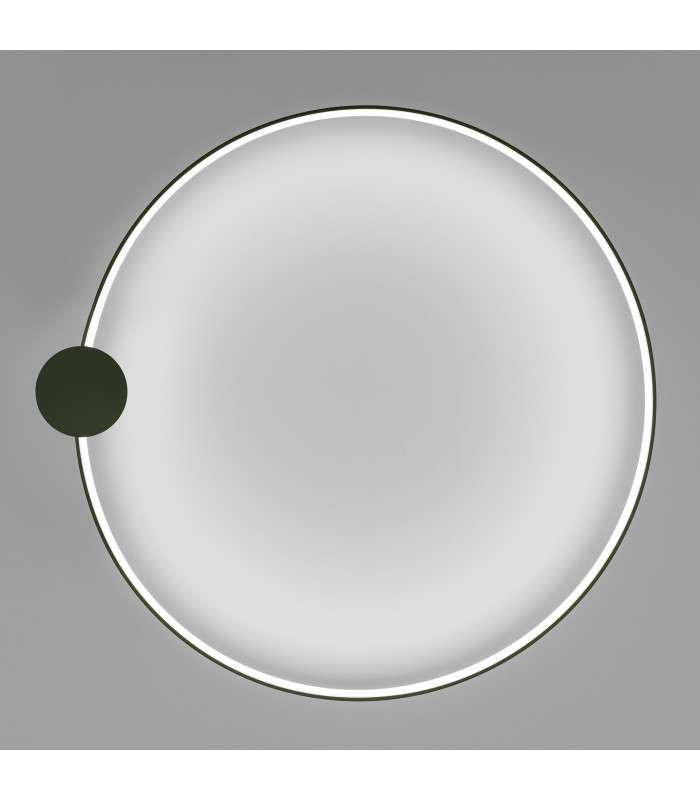 Rio 110cm Integrated LED Semi Flush Ceiling Light Olive Green 4000K-7