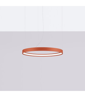 Rio 55cm Integrated LED Pendant Ceiling Light Red Ochre 3000K-2
