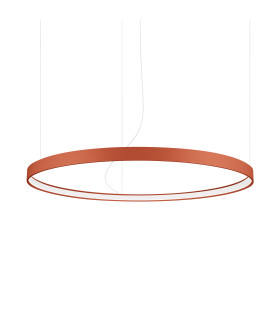 Rio 110cm Integrated LED Pendant Ceiling Light Red Ochre 4000K-1