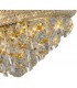 Flush Ceiling 6 Light French Gold, Crystal - 6