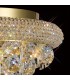 Flush Ceiling 6 Light French Gold, Crystal - 9
