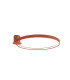 Rio 78cm Integrated LED Semi Flush Ceiling Light Red Ochre 3000K-1