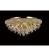 Flush Ceiling 7 Light French Gold, Crystal - 2