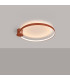 Rio 78cm Integrated LED Semi Flush Ceiling Light Red Ochre 3000K-3