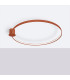 Rio 110cm Integrated LED Semi Flush Ceiling Light Red Ochre 4000K-2