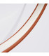Rio 55cm Integrated LED Semi Flush Ceiling Light Red Ochre 4000K-5