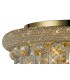 Flush Ceiling 7 Light French Gold, Crystal - 5