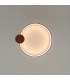 Rio 55cm Integrated LED Semi Flush Ceiling Light Red Ochre 3000K-7