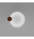 Rio 55cm Integrated LED Semi Flush Ceiling Light Red Ochre 4000K-7