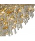 Flush Ceiling 7 Light French Gold, Crystal - 6