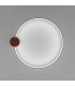 Rio 78cm Integrated LED Semi Flush Ceiling Light Red Ochre 4000K-7