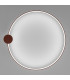 Rio 110cm Integrated LED Semi Flush Ceiling Light Red Ochre 4000K-7