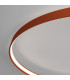 Rio 78cm Integrated LED Semi Flush Ceiling Light Red Ochre 4000K-8