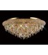 Flush Ceiling 9 Light French Gold, Crystal - 2