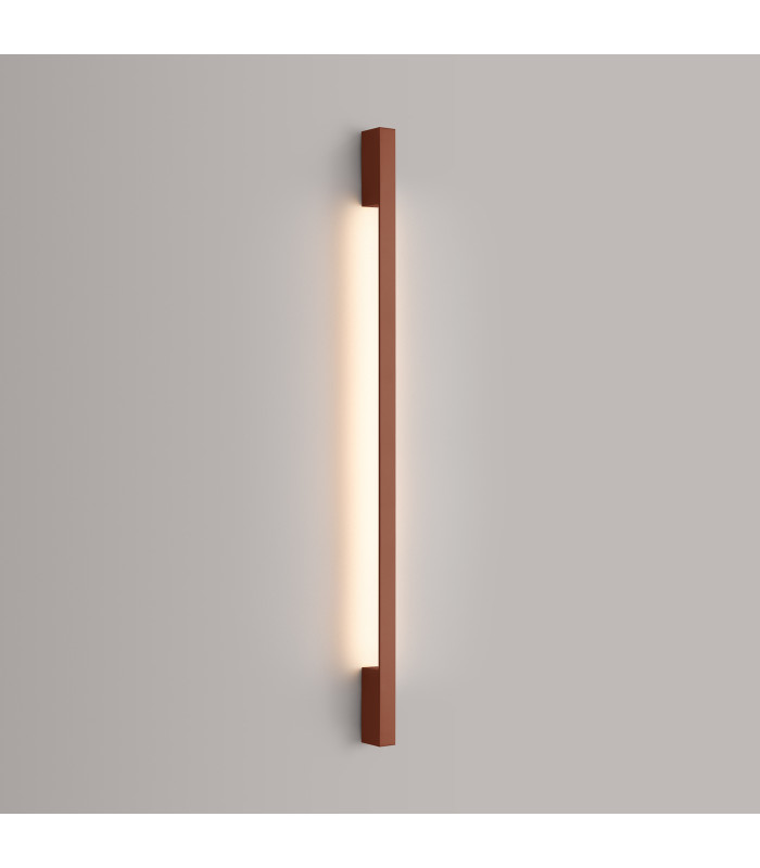 Sappo 120cm Integrated LED Wall Lamp Red Ochre 3000K-3