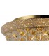 Flush Ceiling 9 Light French Gold, Crystal - 5