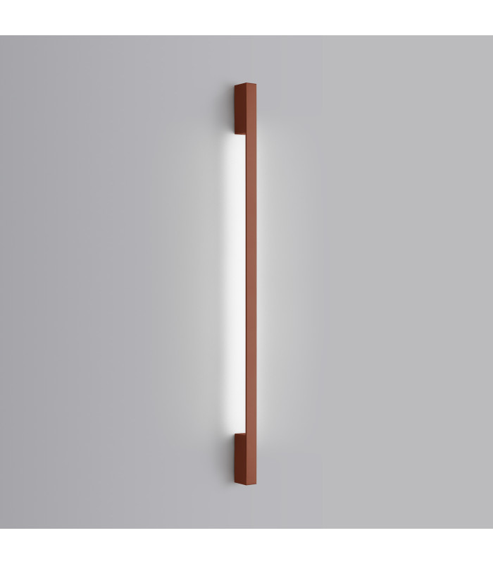 Sappo 120cm Integrated LED Wall Lamp Red Ochre 4000K-3